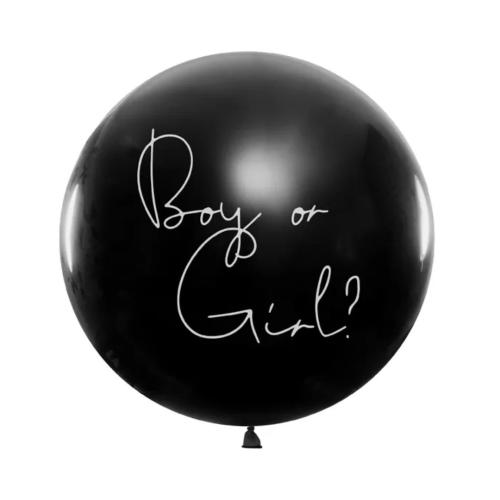 100cm Boy or girl - Blå konfetti