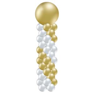 Ballongpelare Guld & Silver