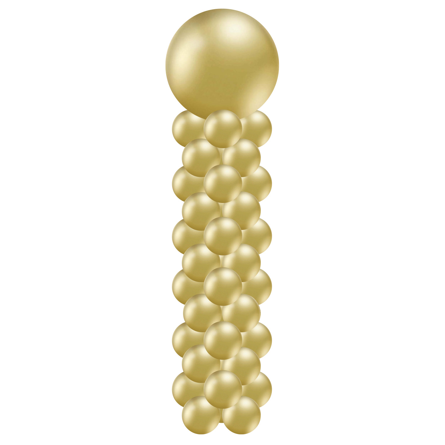 Ballongpelare Glossy Gold