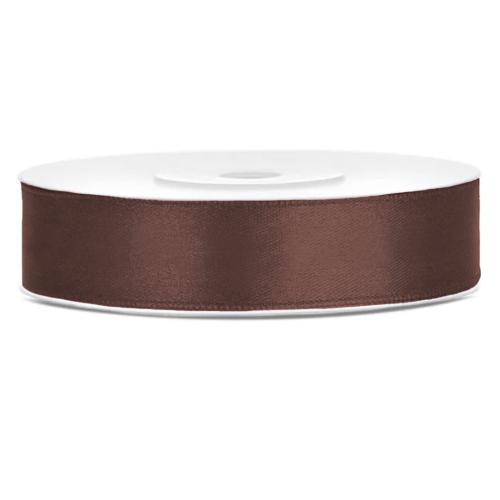 Satinband 12mm Brun