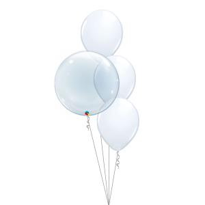 Bukett 401 - 1st bubbla, 3st 28cm latex