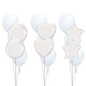 Bukett 505 - 3st 28cm latex, 2st standard folie