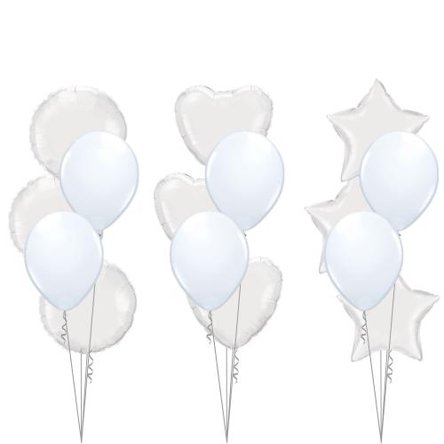 Bukett 506 - 2st 28cm latex, 3st standard folie