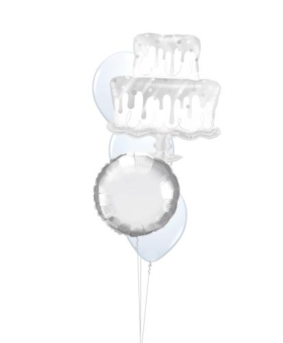 Bukett 509 - 3st latex, 1st siffra/shape, 1st standard folie