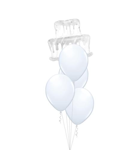 Bukett 510 - 4st 28cm latex, 1st siffra/shape