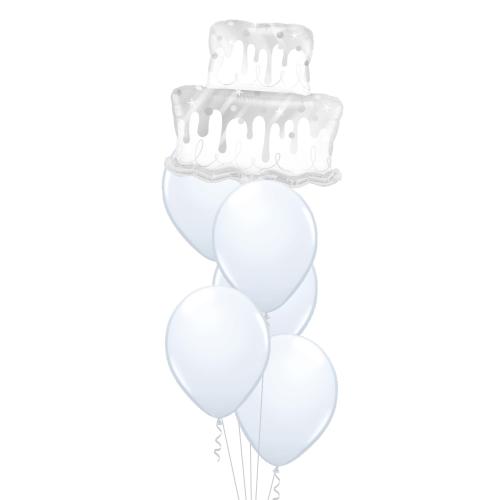 Bukett 606 - 5st 28cm latex, 1st folie shape