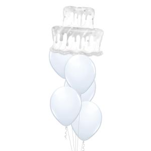 Bukett 606 - 5st 28cm latex, 1st folie shape