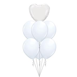 Bukett 705 - 6st 28cm latex, 1st standard folie