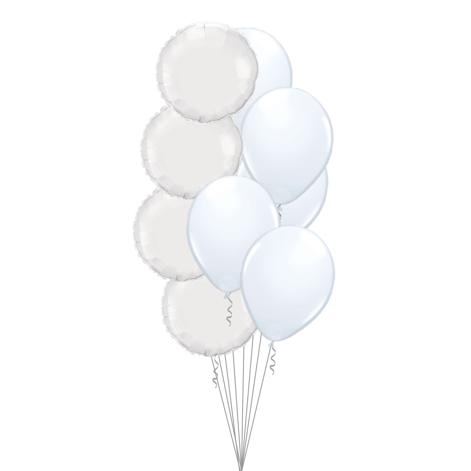 Bukett 901 - 5st 28cm latex, 4st standard folie