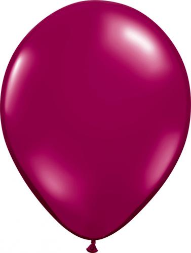 12 cm pärlemo vinröd ballong 100 pack