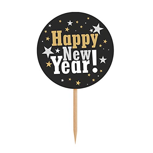 Cupcake Toppers Happy New Year