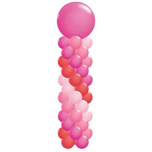 Ballongpelare #1 Rosaröd