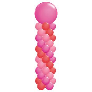 Ballongpelare #1 Rosaröd