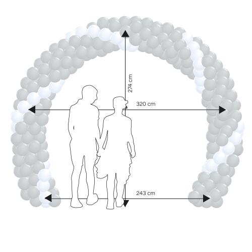 Ballongportal #1 Rosaröd