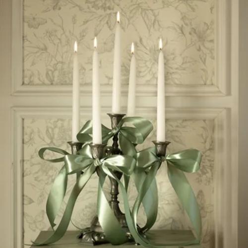 Satinband 38mm Dov Grön