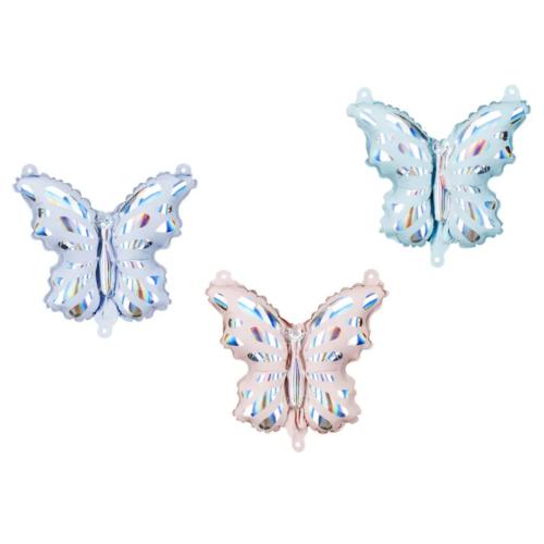 23cm Fjärilar Pastell 3st