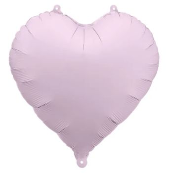 45cm Hjärta Pastell Lila - S