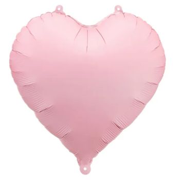 45cm Hjärta Pastell Rosa