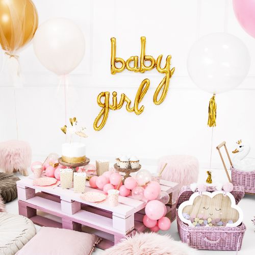 Folieballong "Baby" Guld
