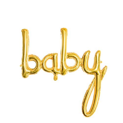 Folieballong "Baby" Guld