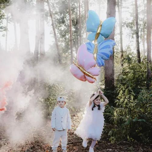 27.2'' (69cm) Blå Fjäril -L