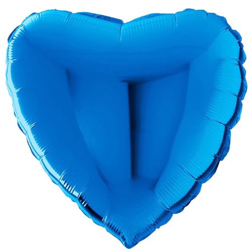 56cm Hjärta Blått