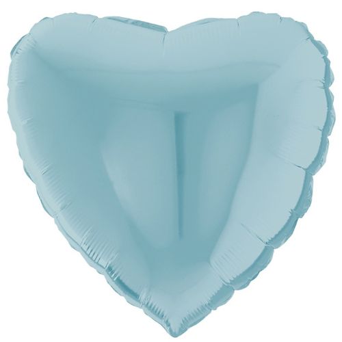 56cm Hjärta Pastellblått