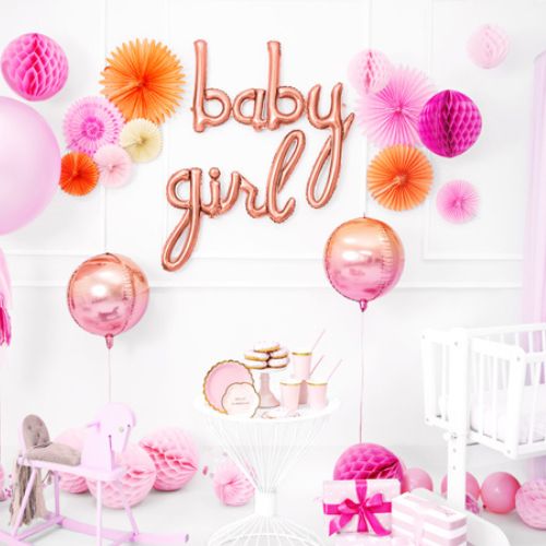 Folieballong "Baby" Roséguld
