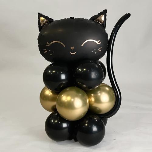 Luftfylld Katt Svart