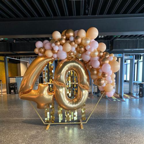 Ballongdekor Jubileum med siffror