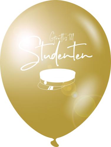 "Grattis till Studenten" Guld & Blå - Bukett 101