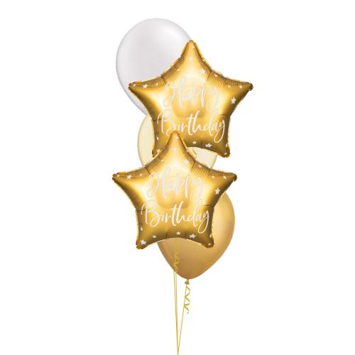 Happy Birthday Guld - Bukett 505