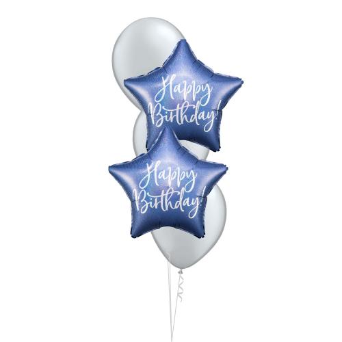 Bukett 505 - Happy Birthday Blå
