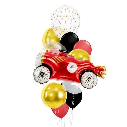 Röd Sportbil - Mixbukett Mellan