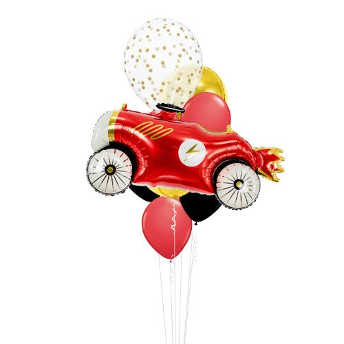 Röd Sportbil - Mixbukett Liten