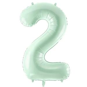 72cm Ljusgrön Siffra 2 - L