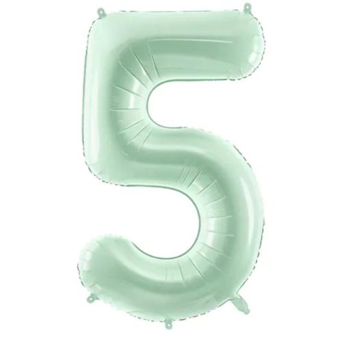 72cm Ljusgrön Siffra 5 - L