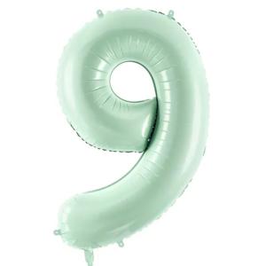 72cm Ljusgrön Siffra 9 - L