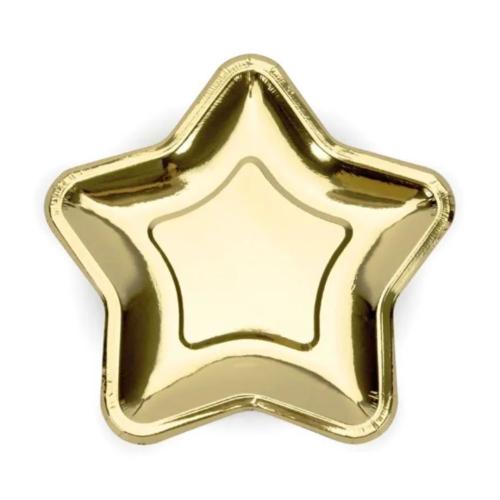 Stjärna Guld - Papperstallrik