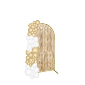 Backdrop Guld/Vit Draperi