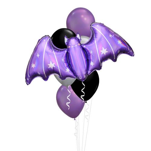 Halloween Fladdermus Lila - S