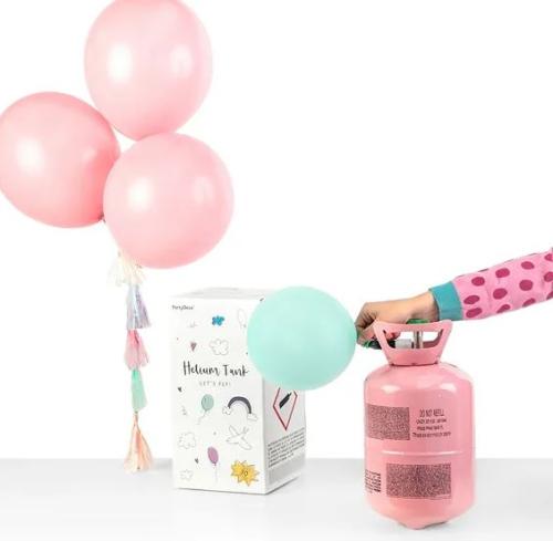 Engångshelium Upp till 15st 30cm latexballonger