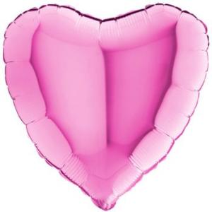 46cm Hjärta Rosa