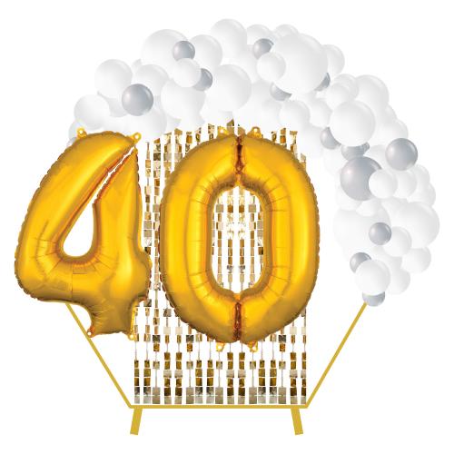 Ballongdekor Jubileum med siffror