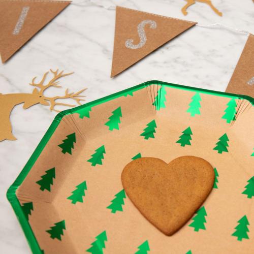 Papperstallrik Christmas Tree