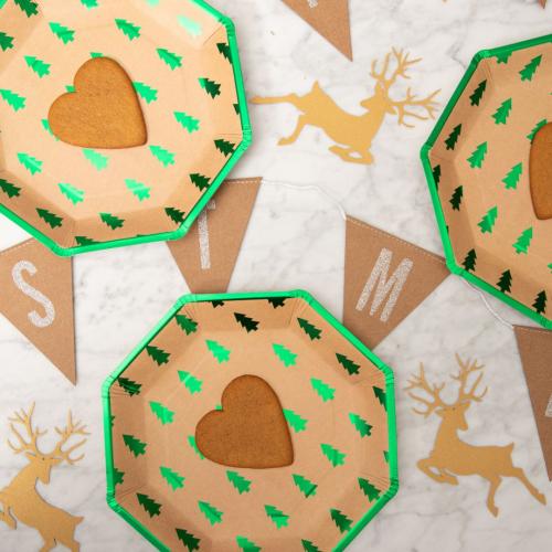 Papperstallrik Christmas Tree