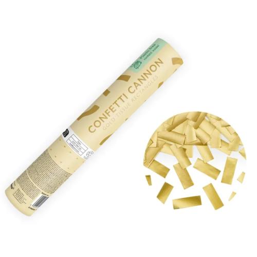 Konfettikanon guld strips 20cm