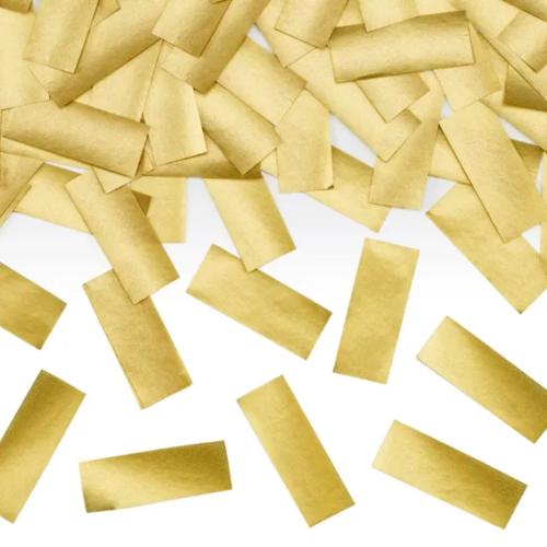 Konfettikanon guld strips 20cm
