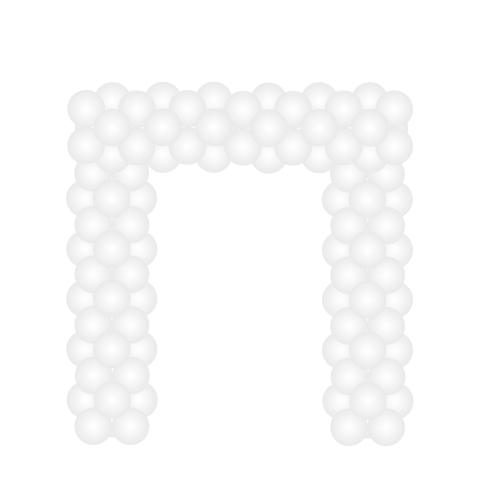 Kvadratisk ballongbåge 8m