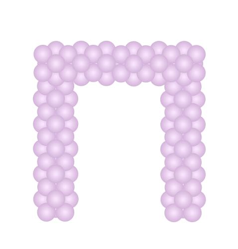 Kvadratisk ballongbåge 8m